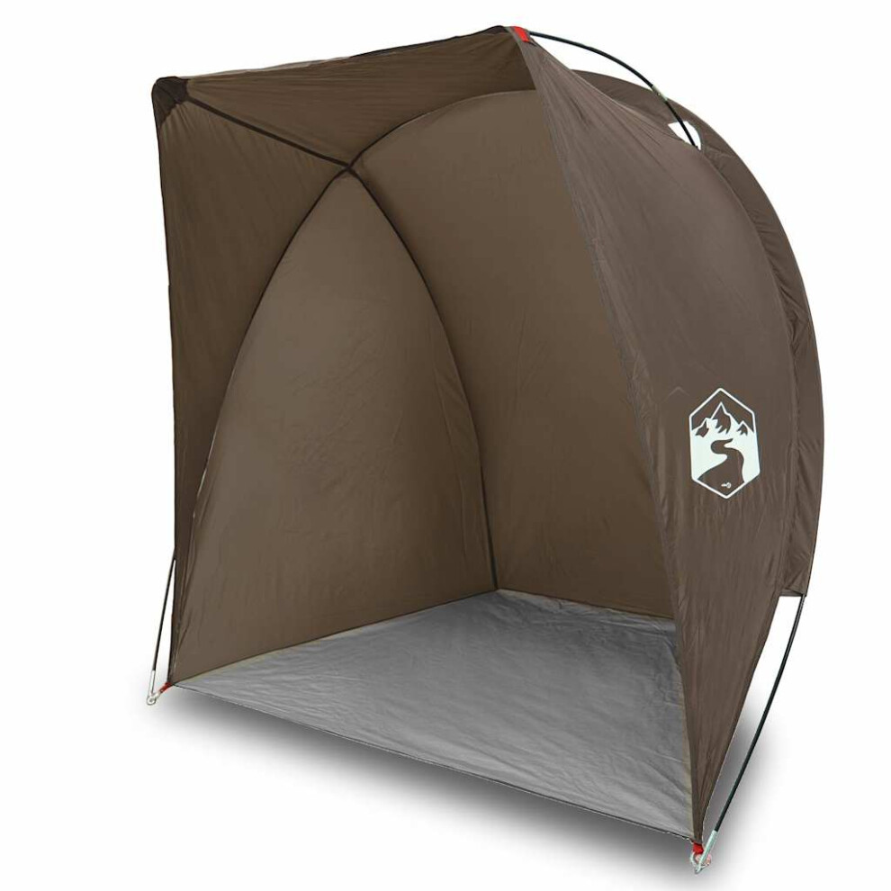 Vidaxl Fishing Tent Waterproof Tent Fishing Shelter Camping Shelter Brown