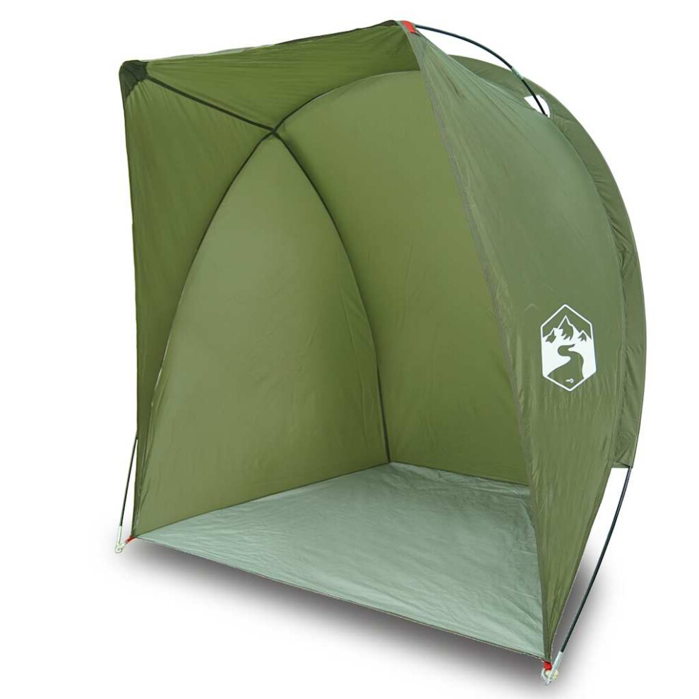 Vidaxl (Olive Green) Fishing Tent Olive Green Waterproof Tent Fishing Shelter