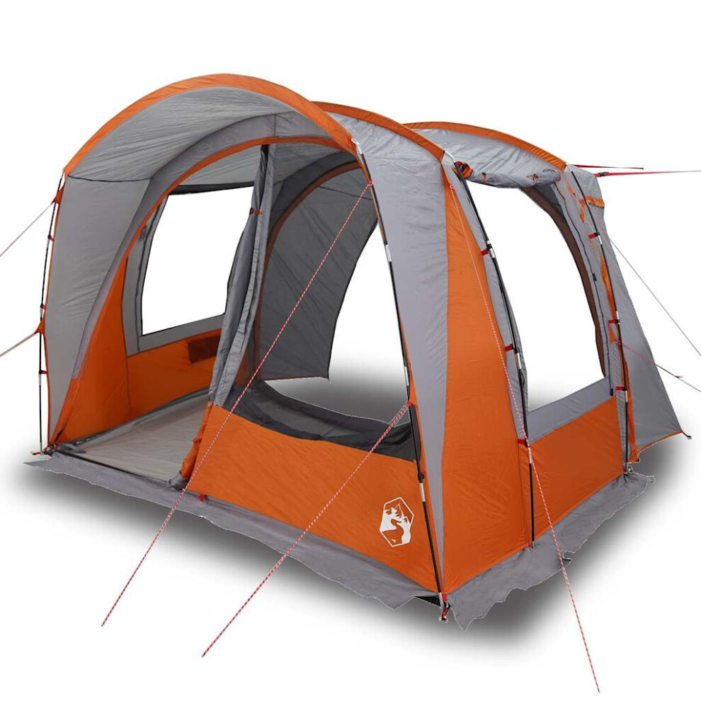 Vidaxl (Grey And Orange) Car Tent 4-Person Blue Waterproof Tent Garden Tent Outdoor Shelter