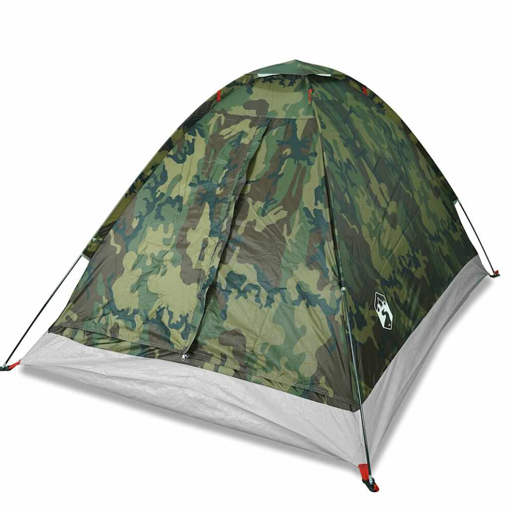 Vidaxl (Camouflage, 4-Person) Camping Tent Dome 4-Person Camouflage Waterproof Tent Camping Shelter