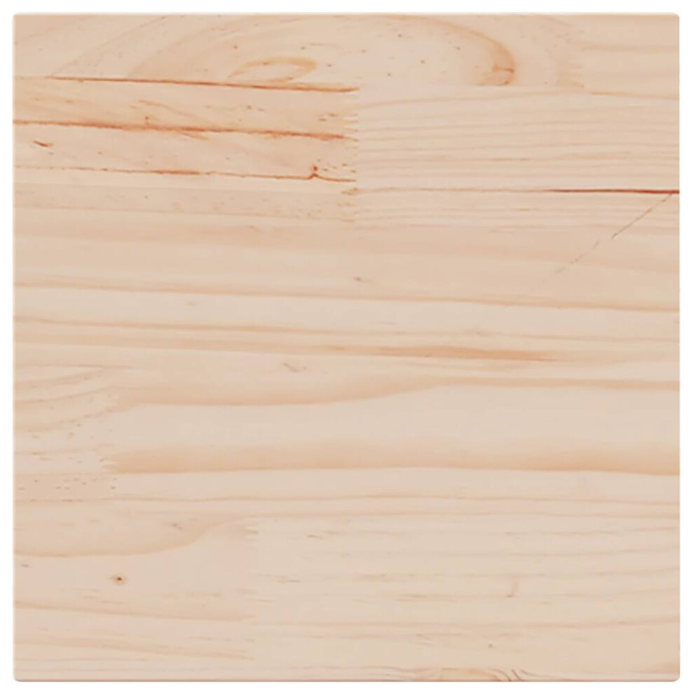 New Vidaxl (40 X 40 X 1,7 Cm/ 1 Pcs) Table Tops Replacement Dining Table Top Rectangular Solid Wood Pine Brown 847409