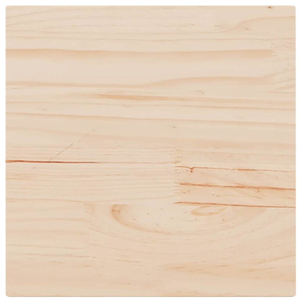 New Vidaxl (50 X 50 X 1,7 Cm/ 1 Pcs) Table Tops Replacement Dining Table Top Rectangular Solid Wood Pine Brown 847410