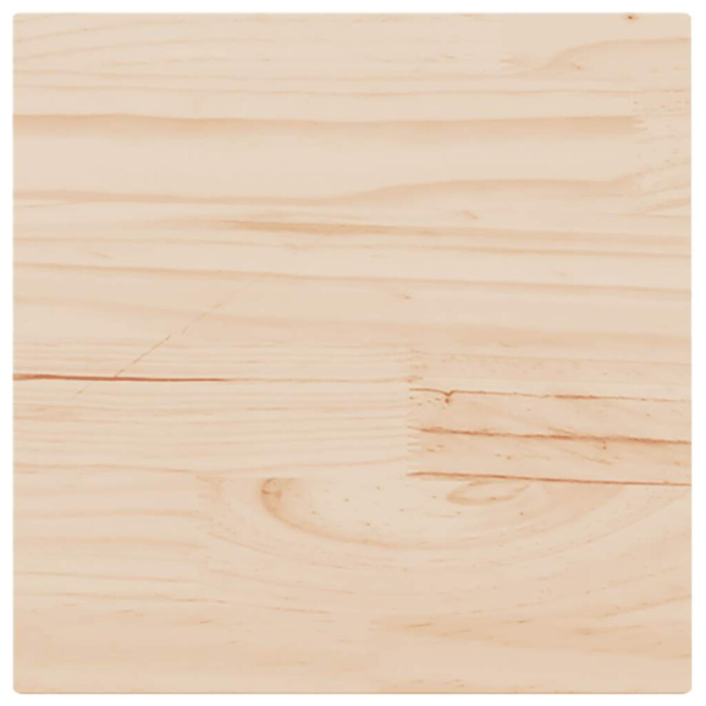 Vidaxl (50 X 50 X 2,5 Cm/ 1 Pcs) Table Tops Replacement Dining Table Top Rectangular Solid Wood Pine