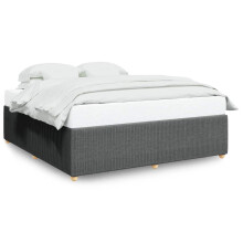 (dark grey, 6ft super king size) vidaXL Bed Frame Bed Base Bedroom Mattress Foundation Home Bedstead Fabric