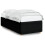 VidaXL (black, single) vidaXL Bed Frame Bed Base Bedroom Mattress Foundation Home Bedstead Fabric 1