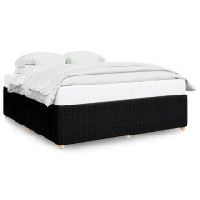 (black, 6ft super king size) vidaXL Bed Frame Bed Base Bedroom Mattress Foundation Home Bedstead Fabric