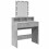 VidaXL (concrete grey) vidaXL Dressing Table with LED Cosmetic Table Vanity Makeup Table Sonoma Oak 1