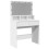 VidaXL (white) vidaXL Dressing Table with LED Cosmetic Table Vanity Makeup Table Smoked Oak 1