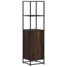vidaXL Highboard Brown Oak 35.5x35x139 cm Engineered Wood and Metal