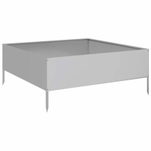 vidaXL Garden Raised Bed Outdoor Planter Pot Patio Flower Box Galvanised Steel
