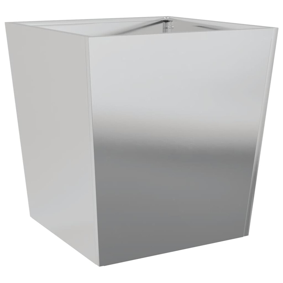 Vidaxl Garden Planter Outdoor Flower Pot Patio Planter Box Galvanised Steel