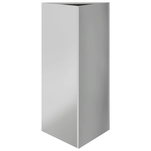 VidaXL vidaXL Garden Planter Patio Flower Pot Planter Box Triangular Galvanized Steel