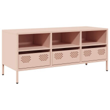 vidaXL TV Cabinet Pink 101.5x39x43.5 cm Cold-rolled Steel TV stand