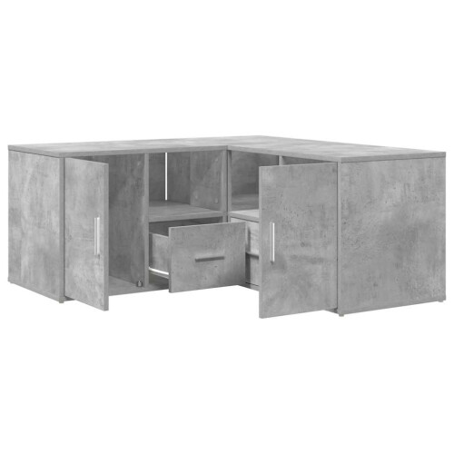 VidaXL (concrete grey) vidaXL Corner Cabinet Corner Shelf Unit Bookcase Engineered Wood