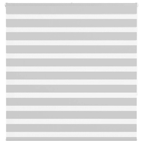 VidaXL vidaXL Zebra Blind Light Grey 145x150 cm Fabric Width 140.9 cm Polyester