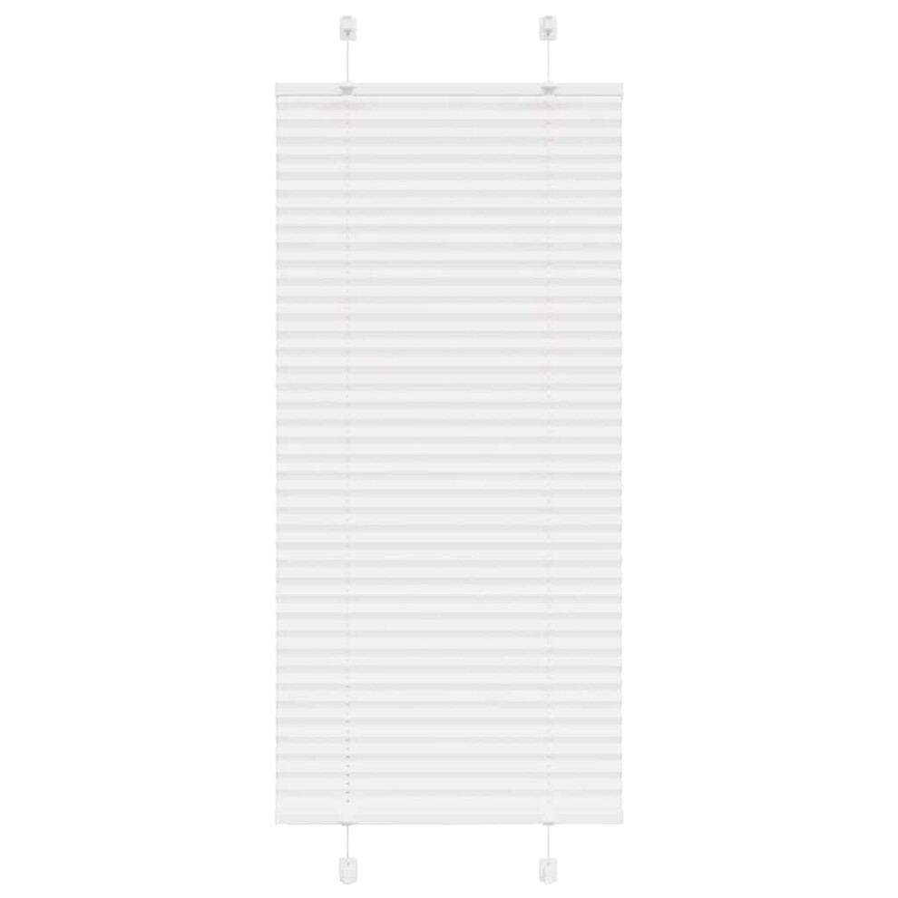 Vidaxl (White, 55 X 100 Cm) Pleated Blind Anthracite 40X100 Cm Fabric Width 39.4 Cm Polyester