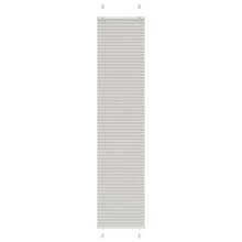 vidaXL Plissee Hellgrau 50x200 cm Stoffbreite 49,4 cm Polyester