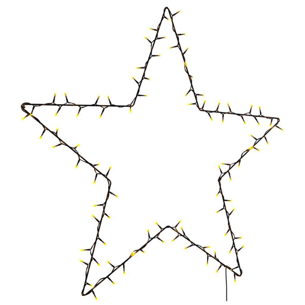 (90 x 87 cm) vidaXL Christmas Light Decorations Stake Light with Spikes Star Decor 50 LEDs