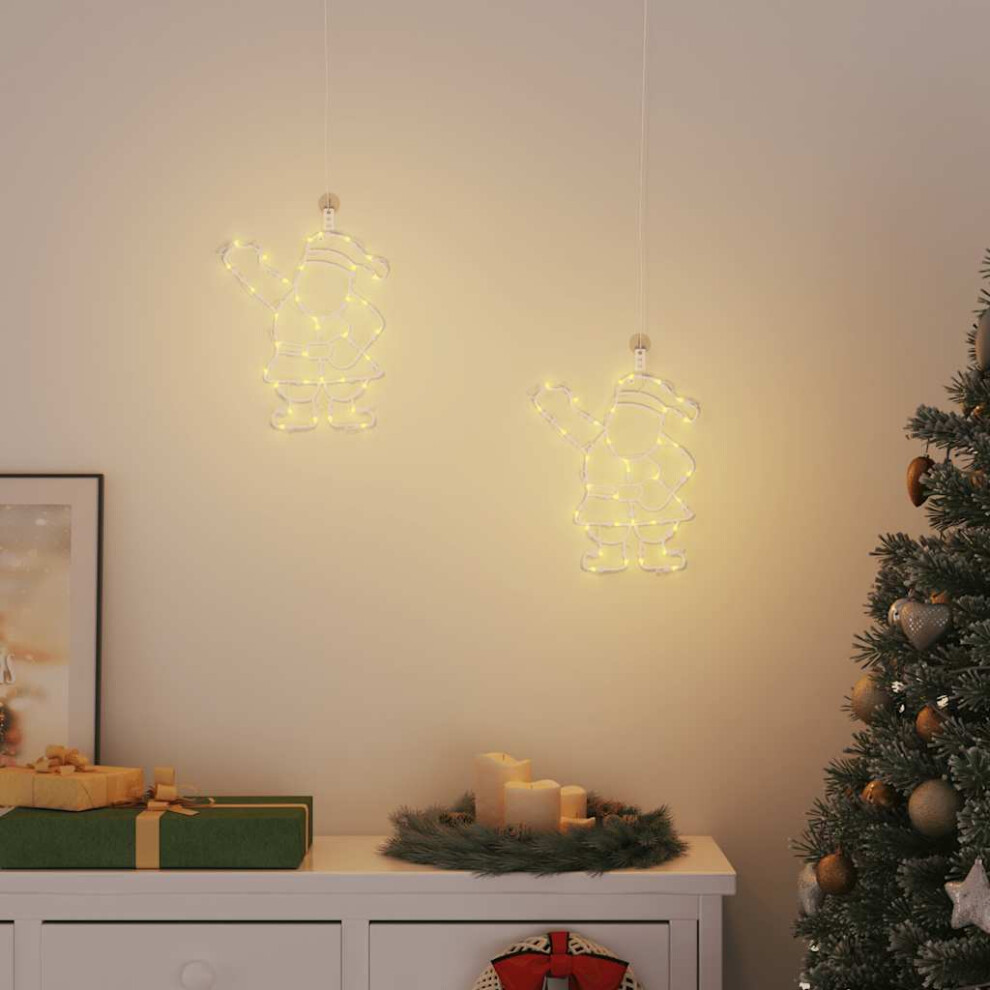 Vidaxl (Santa) Christmas Lights Christmas Decoration Fairy Light 2 Pcs Warm White