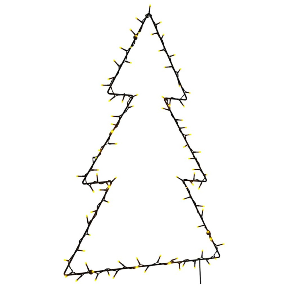 Vidaxl (63 X 90 Cm) Christmas Light Decorations Stake Light With Spikes Tree Decor 50 Leds