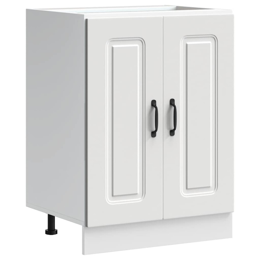 Vidaxl (Sink Base Cabinet 60 Cm) Oven Cabinets Kitchen Cabinet Oven Unit 2 Pcs Lucca Engineered Wood