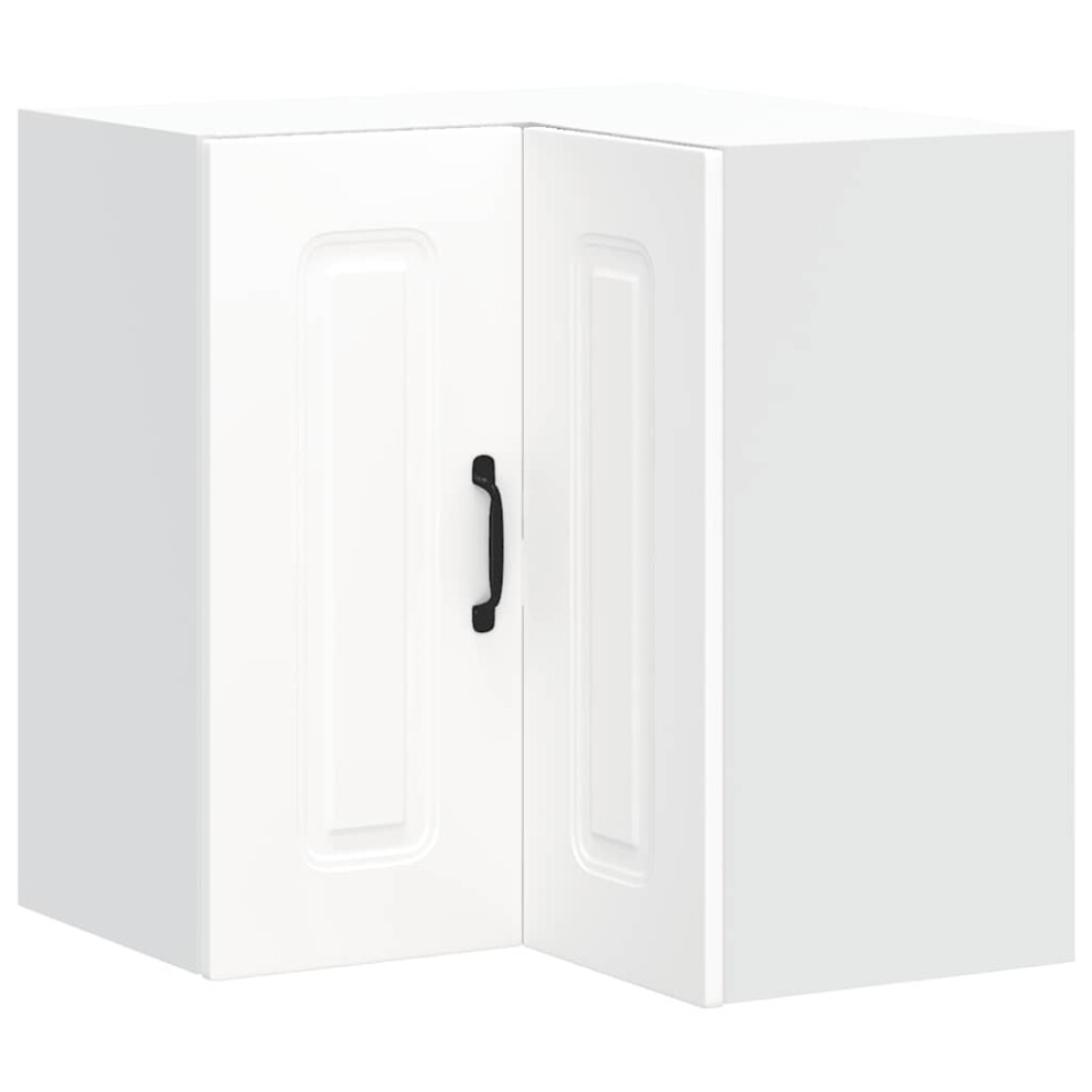 vidaXL - Wall Corner Cabinet - Kalmar - White - 60 x 57 x 57 cm - Image 2