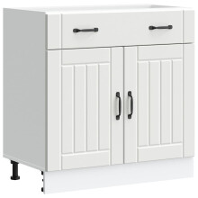 (kitchen base cabinet 80 cm) vidaXL Oven Cabinets Kitchen Cabinet Oven Unit 2 pcs Kalmar Engineered Wood