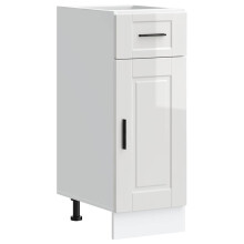 (high gloss white, 1 pcs) vidaXL Oven Cabinet Kitchen Cabinet Oven Unit Oven Base Unit Engineered Wood