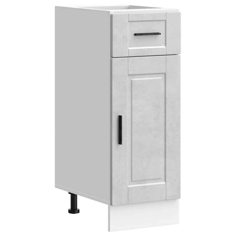 Vidaxl Kitchen Base Cabinet Porto Concrete Grey Engineered Wood