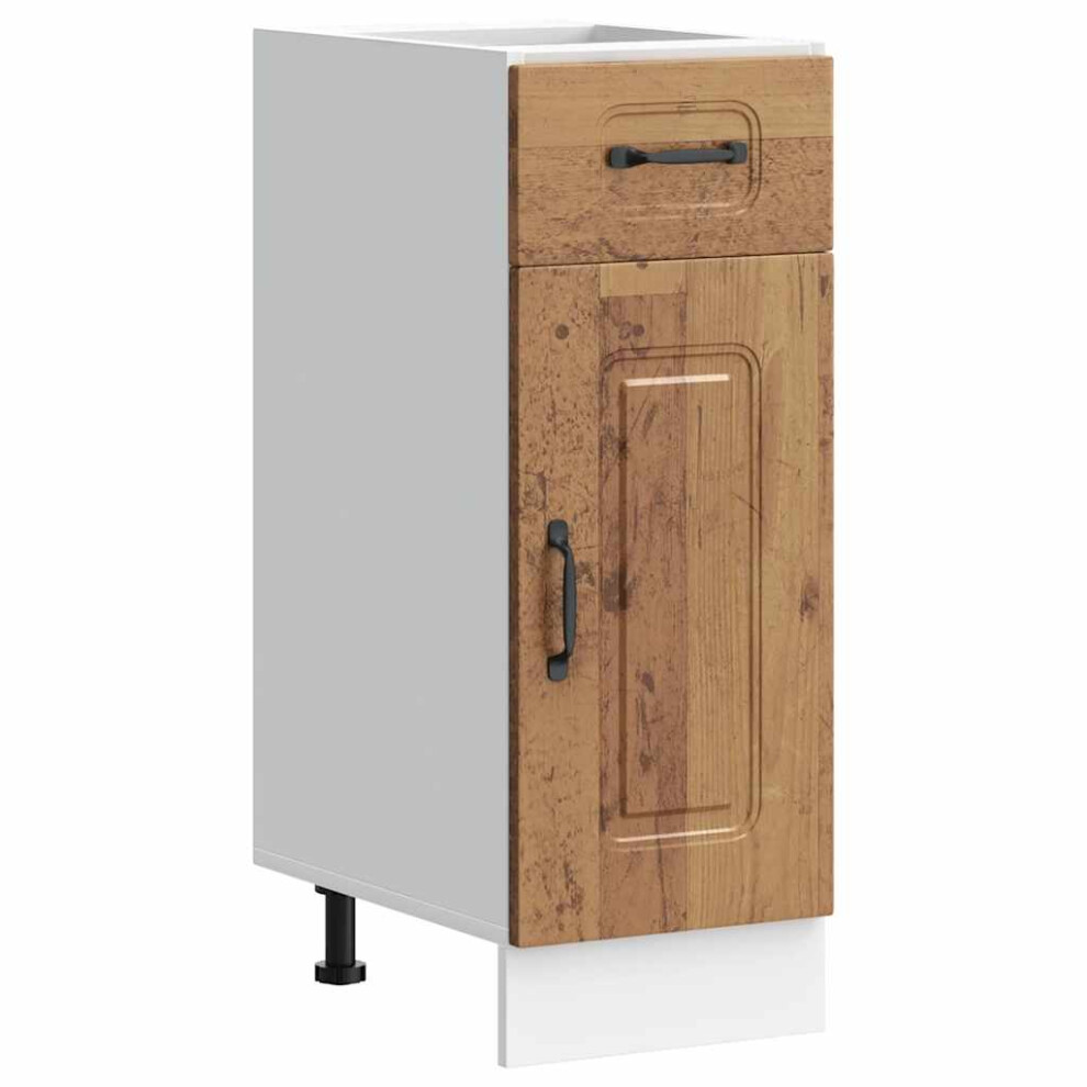 Vidaxl Kitchen Base Cabinetâ Porto Old Wood Engineered Wood Sink Base Cabinet 8721158422910