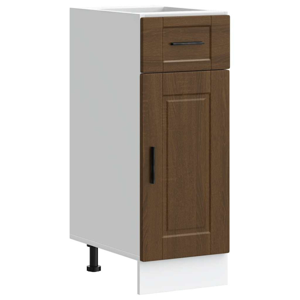 vidaXL Kitchen Base Cabinet Porto Brown Oak Engineered Wood sink base cabinet