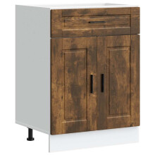 (smoked oak, 1 pcs) vidaXL Oven Cabinet Kitchen Cabinet Oven Unit Oven Base Unit Engineered Wood