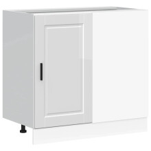 vidaXL Kitchen Base Cabinet Porto High Gloss White Engineered Wood