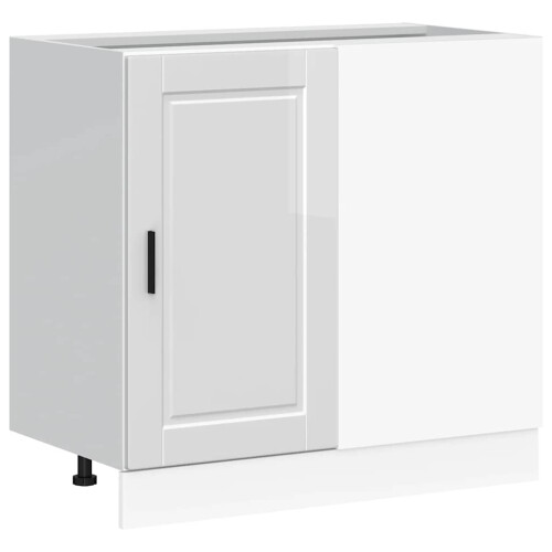 VidaXL vidaXL Kitchen Base Cabinet Porto High Gloss White Engineered Wood