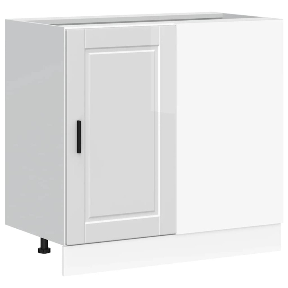 Vidaxl Kitchen Base Cabinet Porto High Gloss Engineered Wood White