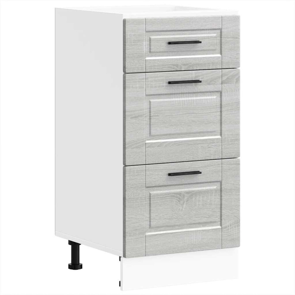 Vidaxl Kitchen Base Cabinet Porto Grey Sonoma Engineered Wood