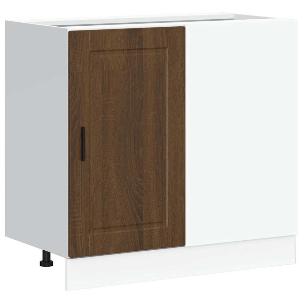 Vidaxl Kitchen Base Cabinet Porto Brown Oak Engineered Wood Sink Base Cabinet