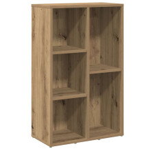vidaXL Book Cabinet Artisan Oak 50x25x80 cm Engineered Wood bookcase