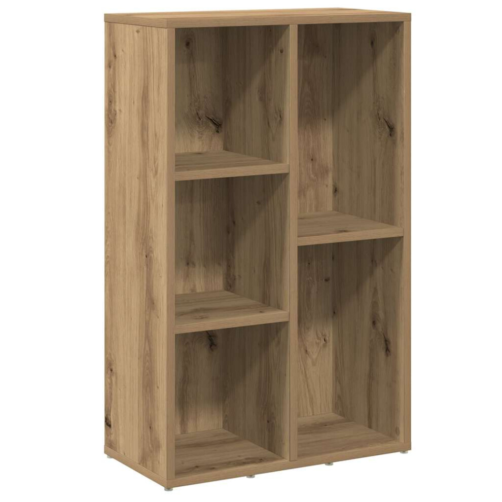 Vidaxl Book Cabinet Artisan Oak 50X25x80 Cm Engineered Wood Bookcase