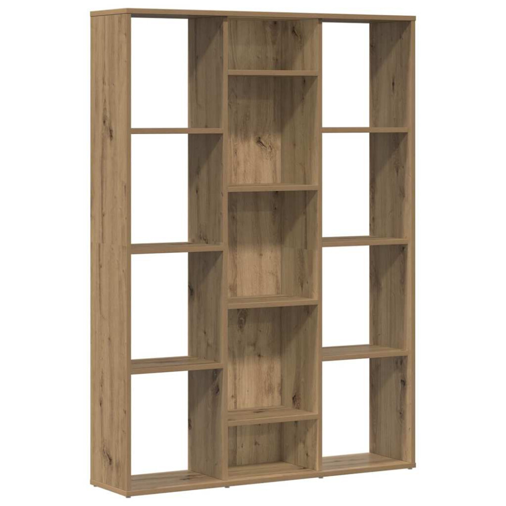 Vidaxl Room Divider/Book Cabinet Artisan Oak 100X24x140 Cm Engineered Wood