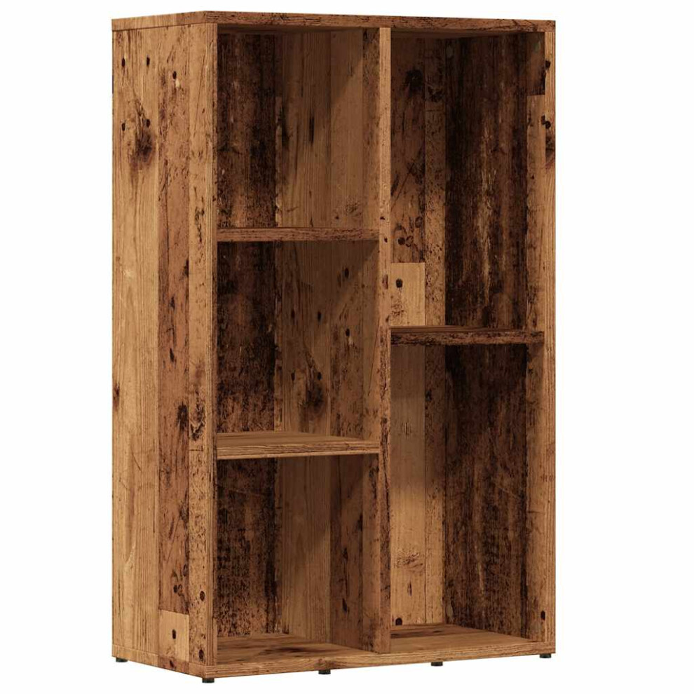 Vidaxl Book Cabinet Old Wood 50X25x80 Cm Engineered Wood Bookcase