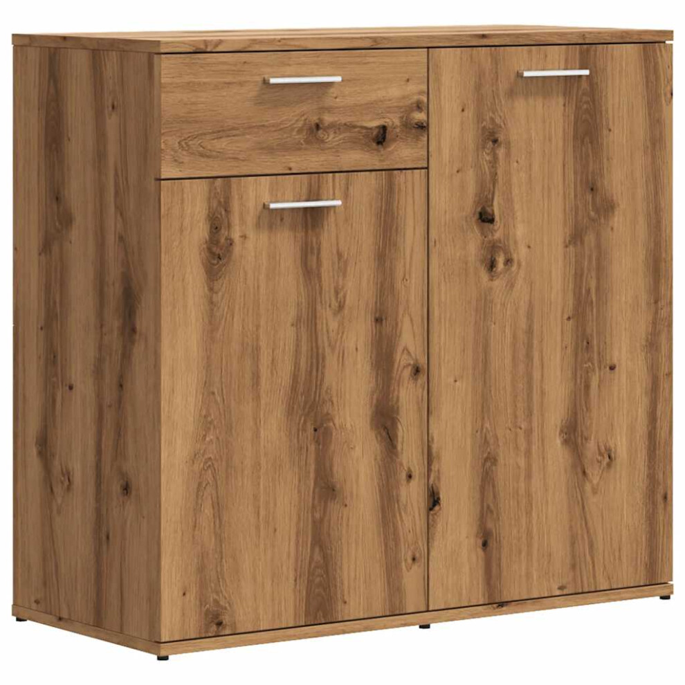Vidaxl Sideboard Artisan Oak 80X36x75 Cm Engineered Wood Cabinet Cupboard