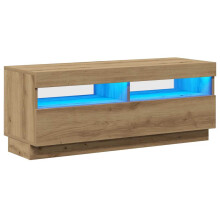 (artisan oak, 100 x 35 x 40 cm) vidaXL TV Cabinet with LED Lights Entertainment Centre TV Stand Media TV Unit