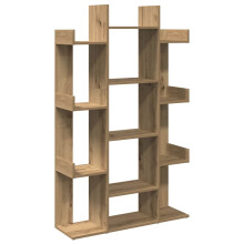 vidaXL Book Cabinet Artisan Oak 86x25.5x140 cm Engineered Wood bookshelf