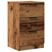 (old wood, 1 pcs) vidaXL Bedside Cabinets Night Stand End Table Side Table Bed Drawer Cabinet