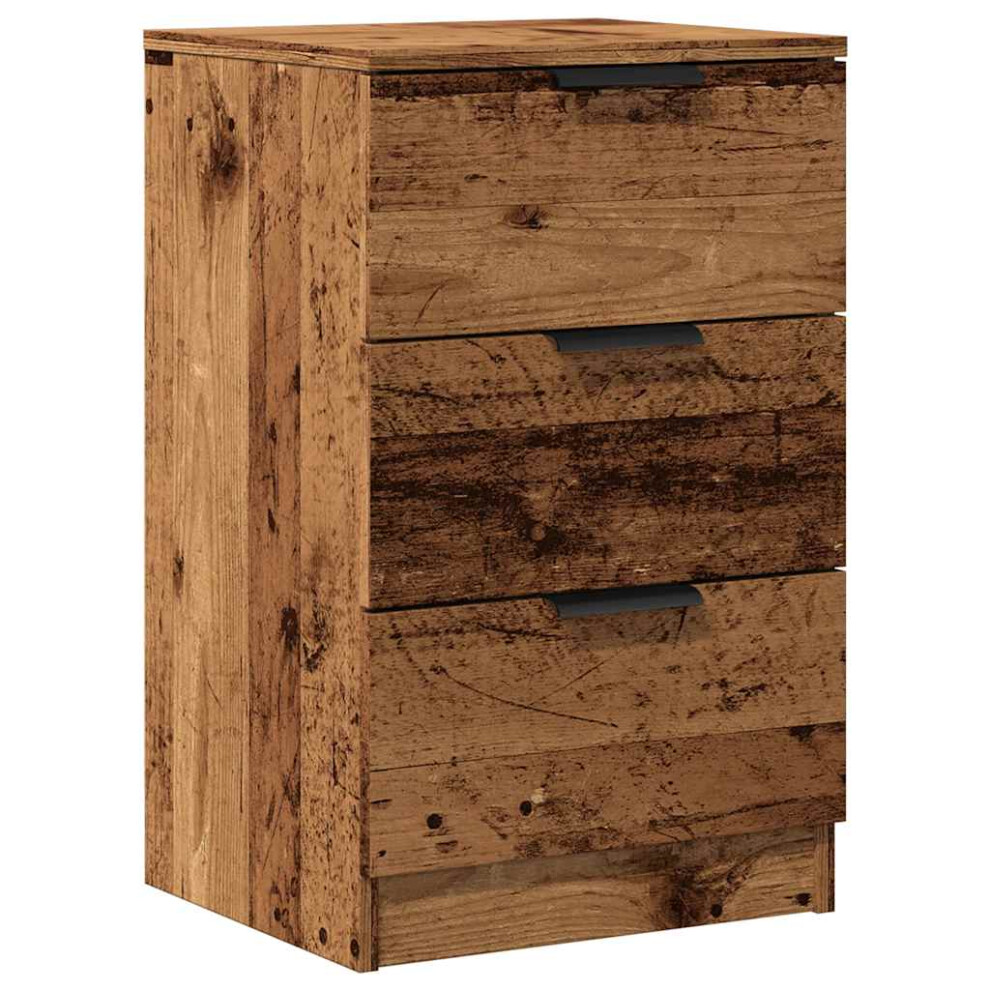 Vidaxl (Old Wood, 1 Pcs) Bedside Cabinets Night Stand End Table Side Table Bed Drawer Cabinet