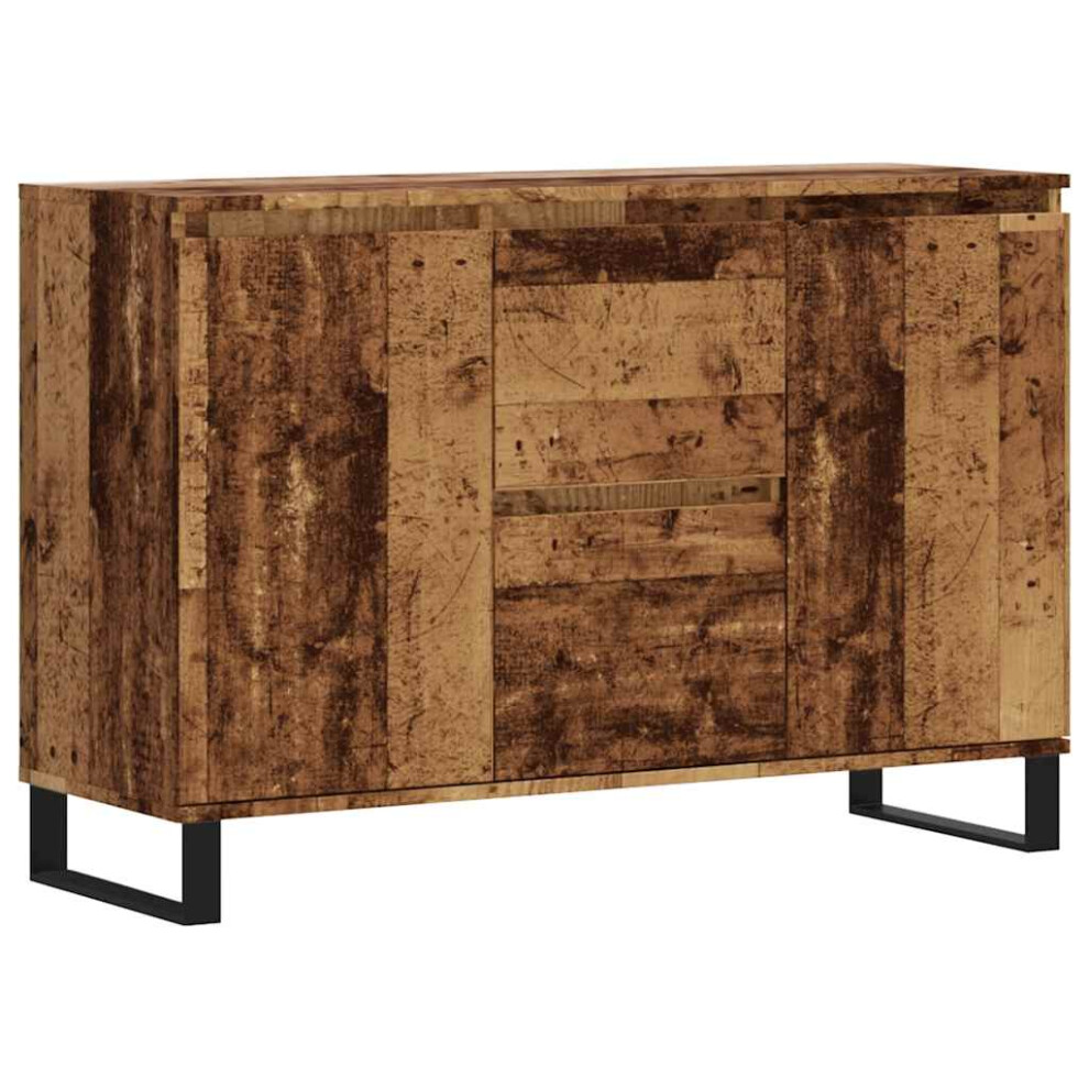 Vidaxl Sideboard Side Cabinet Cupboard Highboard Old Wood Engineered Wood