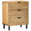 VidaXL vidaXL Bedside Cabinet Brown 50x33x62 cm Solid Wood Mango bedside table 1