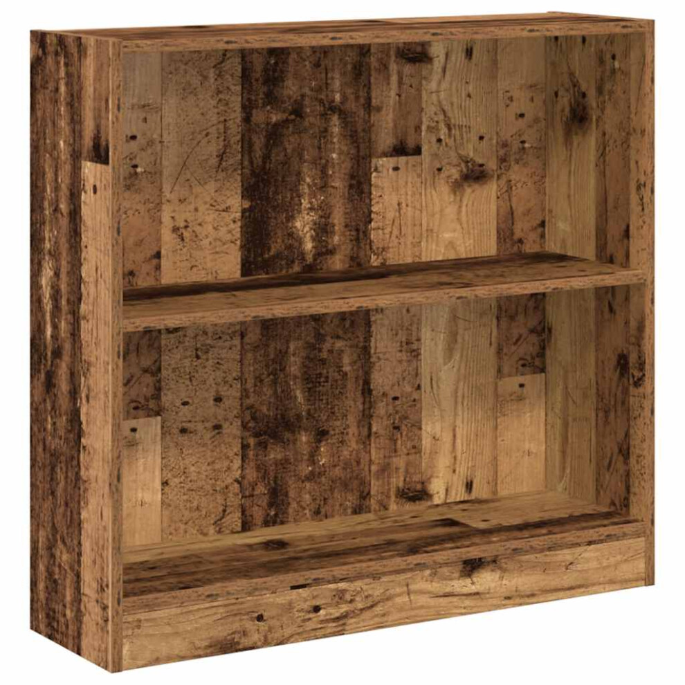 Vidaxl (Old Wood, 80 X 24 X 76 Cm) Book Cabinet Display Rack Bookshelf Storage Shelf Rack Engineered Wood