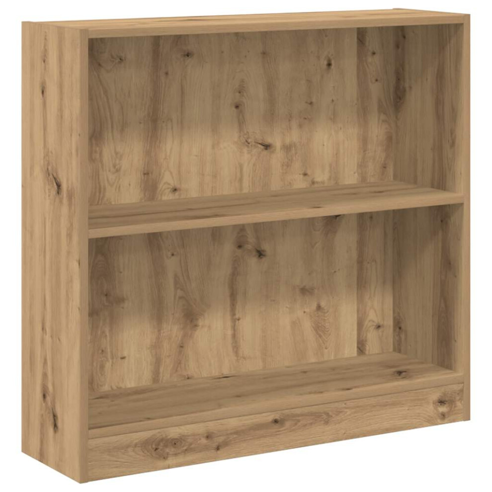 Vidaxl (Oak, 80 X 24 X 76 Cm) Book Cabinet Display Rack Bookshelf Storage Shelf Rack Engineered Wood